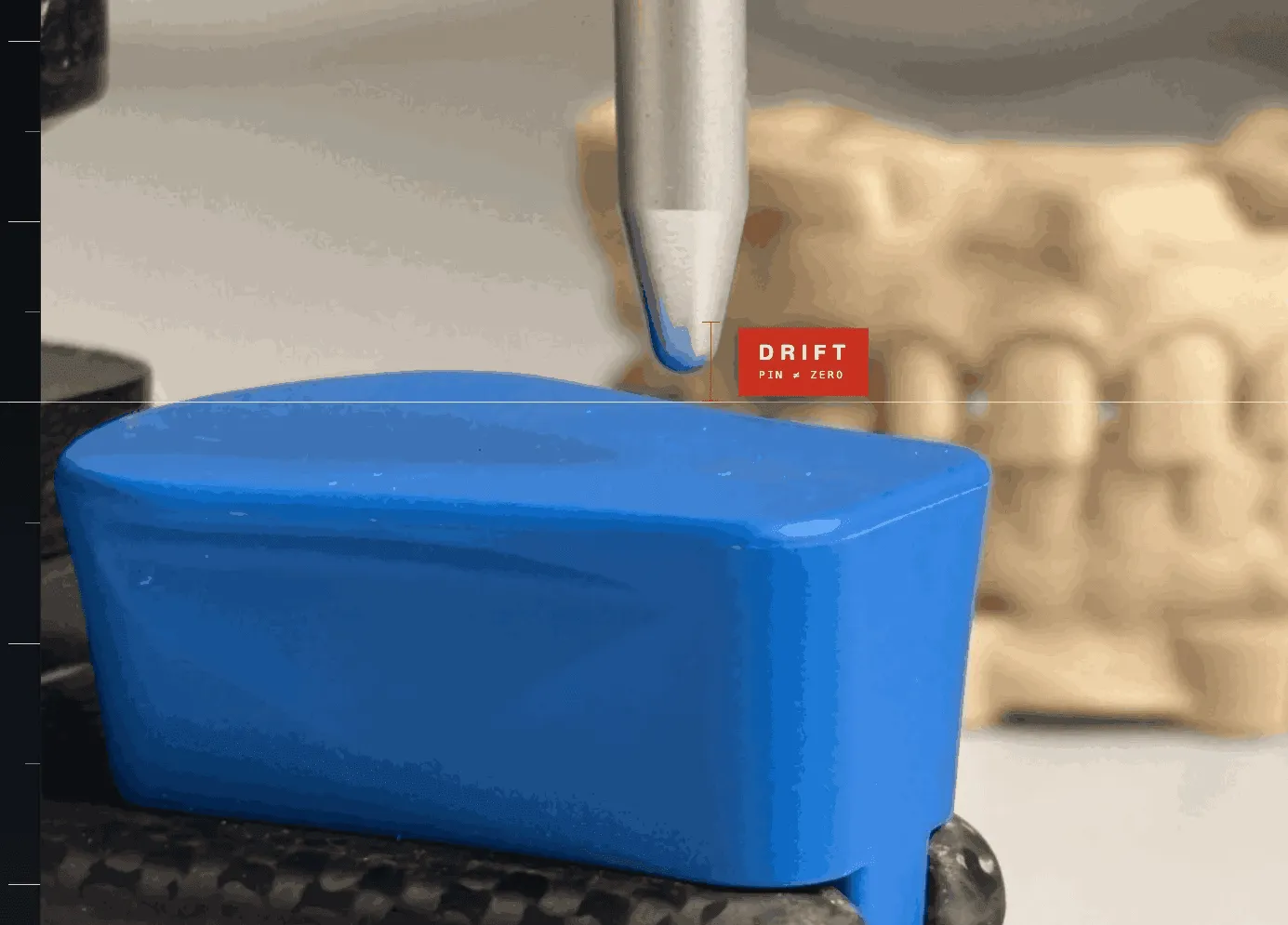 Dental articulator with 3D-printed model illustrating transfer drift between CAD and bench