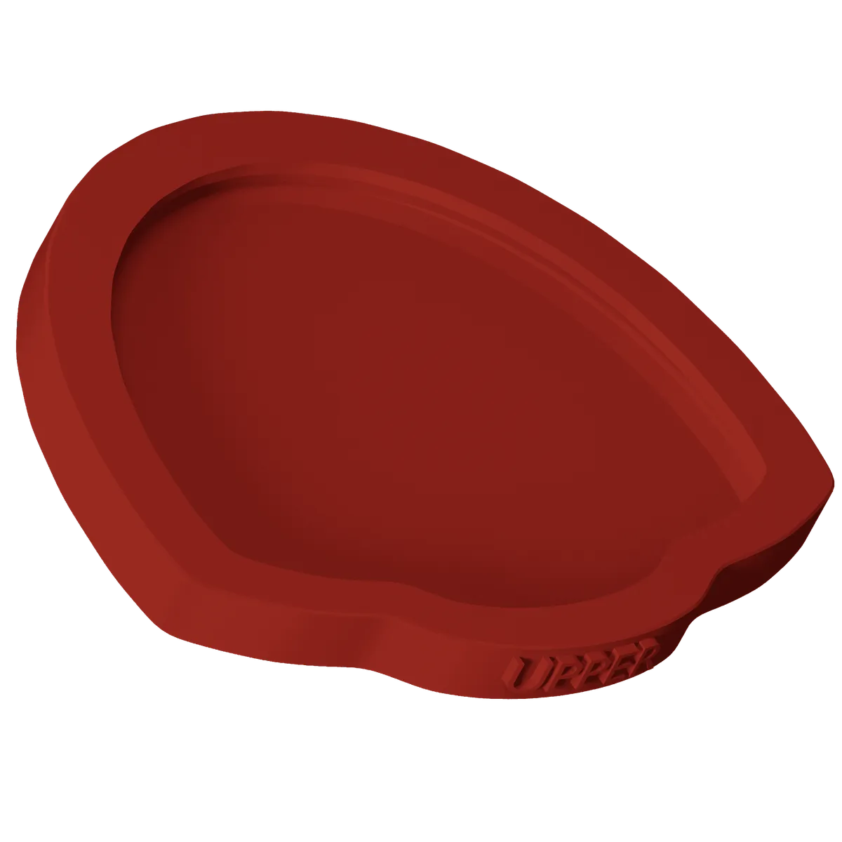 Plaque supérieure Flex rouge, vue à plat