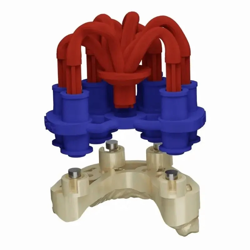 Omni GlueJet™ Spider Set sur un modèle imprimé